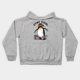 Stay cool penguin Kids Hoodie